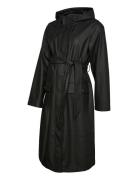 Vmmmalou Coated Coat Outerwear Rainwear Rain Coats Black Vero Moda Maternity