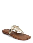 Lena Thong Flade Sandaler Gold Michael Kors