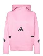 W Z.n.e. Oh Hd Sport Women Sport Clothing Sport Sweatshirts & Hoodies Sport Hoodies Pink Adidas Sportswear