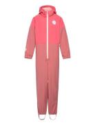 Play Softshell Playsuit Outerwear Coveralls Rainwear Coveralls Pink Viking