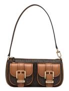 Sm Conv Pouchette Bags Small Shoulder Bags-crossbody Bags Brown Michael Kors