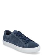 Type - Blue Suede Low-top Sneakers Blue Garment Project