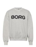 Borg Over D Logo Sweatshirt Sport Men Sport Clothing Sport Sweatshirts & Hoodies Sport Sweatshirts Grey Björn Borg