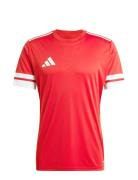 Squa25 Jsy M Sport Men Sports Clothes Sport Tops Sport T-Skjorte Red Adidas Performance
