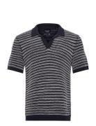 Anf Mens Sweaters Tops Polos Short-sleeved Navy Abercrombie & Fitch