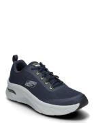 Mens Relaxed Fit Arch Fit D'lux - Sumner Low-top Sneakers Navy Skechers