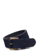 Signature Pony Suede Belt Accessories Belts Classic Belts Blue Polo Ralph Lauren