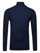 Mens First Skin Turtle Neck Tops T-Langærmet Skjorte Navy BACKTEE