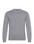 Tjm Slim Ess Light Sweater Ext Tops Knitwear Round Necks Grey Tommy Jeans