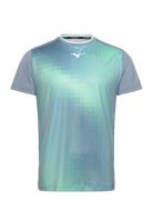 Frontier Shadow Graphic Tee Sport Men Sports Clothes Sport Tops Sport T-Skjorte Blue Mizuno