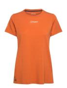 Bg W Berghaus Delta Ss Tee Sport Women Sport Clothing Sports Tops & T-shirts Sport T-Skjorte Orange Berghaus