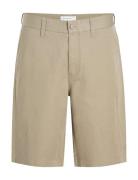 Linen Tencel Short Bottoms Shorts Chinos Shorts Beige Calvin Klein Jeans