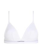 Unlined Triangle Lingerie Bras & Tops Soft Bras Bralette White Calvin Klein