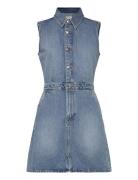 Slvlss Denim Truckerdress Dresses Jeans Dresses Blue Calvin Klein Jeans