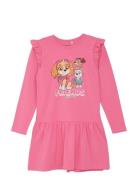 Dress Ls Dresses & Skirts Dresses Casual Dresses Long-sleeved Casual Dresses Pink Minymo