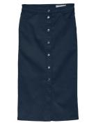 Vmwild Alvida Button Hr 7/8 Clr Skirt Skirts Knee-length & Midi Skirts Navy Vero Moda