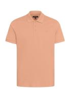 Mapoleo Melange Tops Polos Short-sleeved Coral Matinique