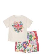 Short Tee Set Sport Sets With Short-sleeved T-shirt Multi/patterned Adidas Originals