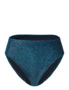 Brief Bikini High Hanna Lurex Swimwear Bikinis Bikini Bottoms High Waist Bikinis Blue Lindex
