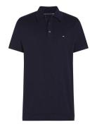 Essential Cotton Knitted Polo Tops Polos Short-sleeved Navy Tommy Hilfiger
