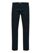 Slh175-Slim New Miles Flex Pant Noos Bottoms Trousers Chinos Navy Selected