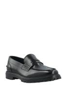 Bialoui Penny Loafer Polido 2.0 Loafers Flade Sko Black Bianco