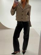 Object Collectors Item - Dressjakker & Blazere - Fossil Mélange - Objbabara Short Blazer 130 - Dressjakker & Blazere