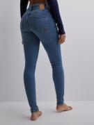 Pieces - Skinny jeans - Medium Blue Denim - Pcdana Mw Skinny Jeans MB402 Noos B - Jeans
