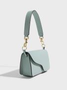 ATP ATELIER - Håndtasker - Pastel Blue - Corsina Leather Shoulder Bag - Tasker - Handbags