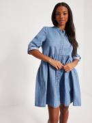 Only - Korte kjoler - Light Blue Denim - Onlchicago 3/4 Sl Dnm Dress Bjbox - Kjoler