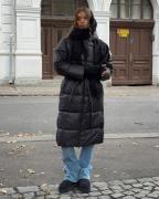 Nelly - Sort - Long Puffer Coat