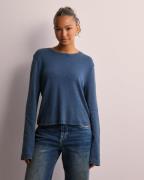 Only - Blå - Onlnala L/S Wide Sleeve Top Cc Jrs