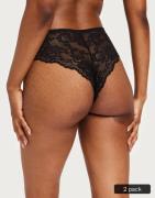 Pieces - Sort - Pclina Lace Wide Brief 2-Pack Noos