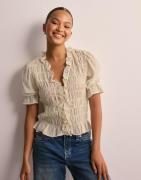 Vero Moda - Beige - Vmalia 2/4 Smock Top Wvn Exp