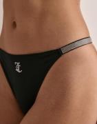 Juicy Couture - Mønstret - Diamante Tape Logo Thong 2 Pack