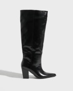 Nelly - Sort - Wide Leg Pointy Boot