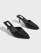 Nelly - Sort - Pointy Lacing Mule