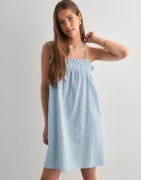 Pieces - Blå - Pcmuna Slip Short Dress Mm Wvn
