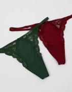 Nelly - Rød - Tiny 2-Pack Thong