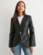 Malina - Sort - Nori Fitted Heavy Satin blazer