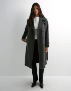 Vero Moda - Grå - Vmfortunevega AW23 Longtrenchcoat G