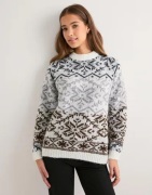 Pieces - Mønstret - Pcjo Ls High Neck Knit Bc