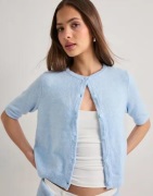 Vero Moda - Blå - Vmdoffy 2/4 O-Neck Button Cardigan