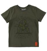 Wheat Disney T-Shirt - Happy - Army Leaf