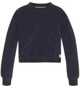 Tommy Hilfiger Velourbluse - Rib - Desert Sky