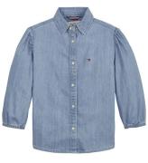 Tommy Hilfiger Skjorte - Light Blue Cloth