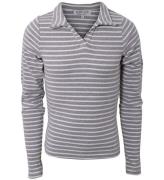 Hound Bluse - Rib Striped - GrÃ¥/Hvid