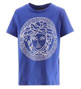 Versace T-shirt - BlÃ¥/Hvid Print