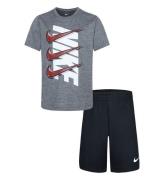 Nike ShortssÃ¦t - T-shirt/Shorts - Dri-Fit - Sort/GrÃ¥