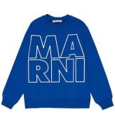 Marni Sweatshirt - BlÃ¥ m. Hvid